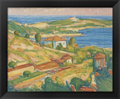 Framed Ville Franche Print