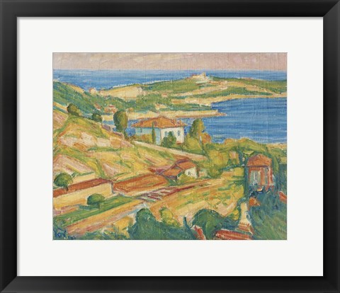 Framed Ville Franche Print