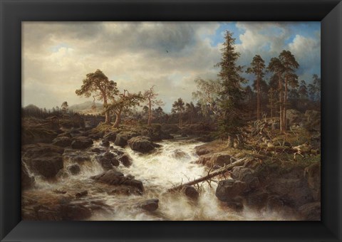 Framed Flowing Waters Print