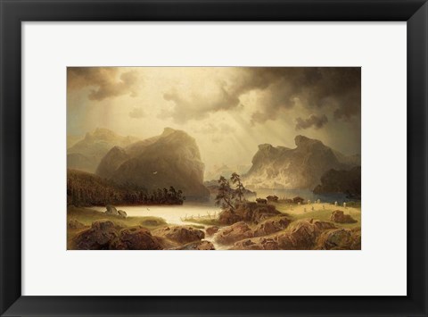 Framed Sun Rays Print