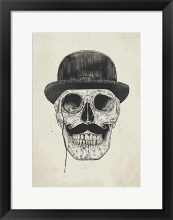 Framed Gentlemen Never Die Print