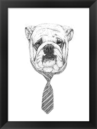 Framed Bulldog Print