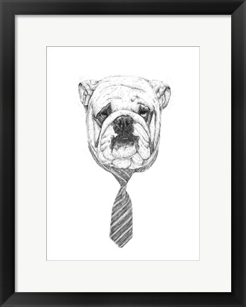 Framed Bulldog Print