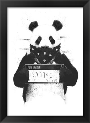 Framed Bad Panda Print