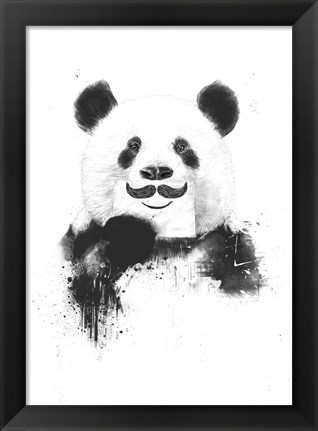 Framed Funny Panda Print