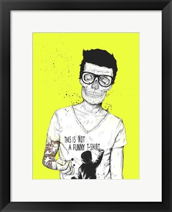 Framed Hipsters Not Dead Print