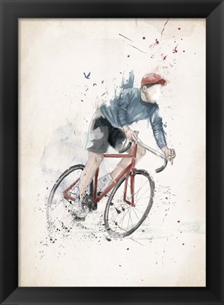 Framed I Want To Ride My Bicycle Print