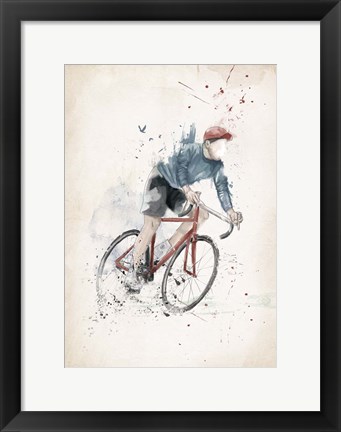 Framed I Want To Ride My Bicycle Print