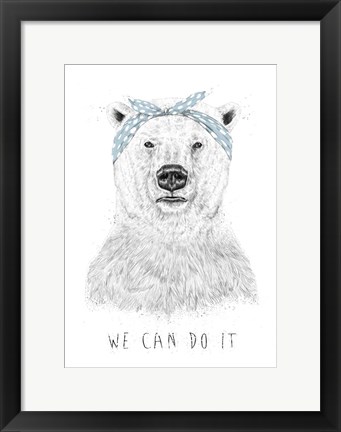 Framed We Can Do It Print