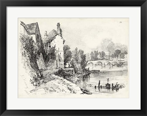 Framed Idyllic Landscape II Print