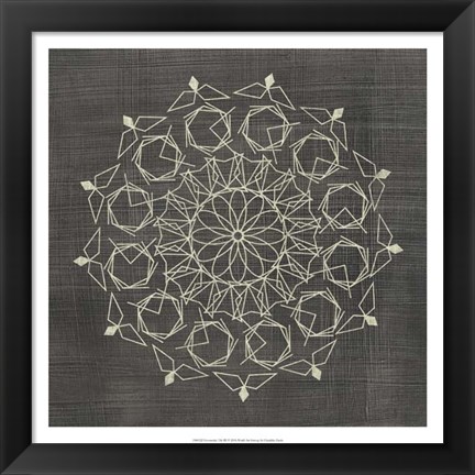 Framed Geometric Tile III Print