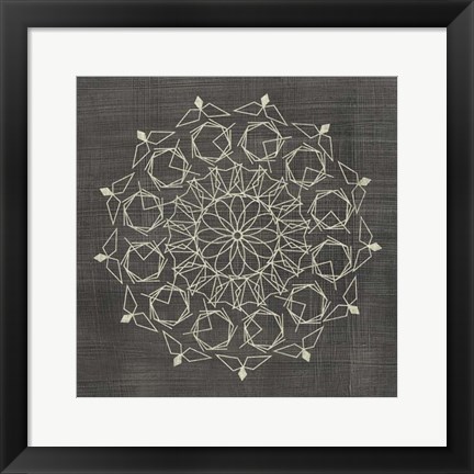 Framed Geometric Tile III Print