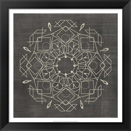 Framed Geometric Tile IV Print