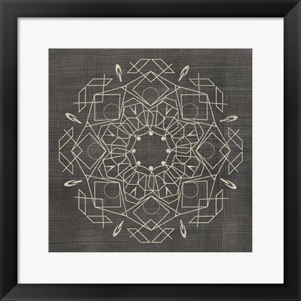 Framed Geometric Tile IV Print