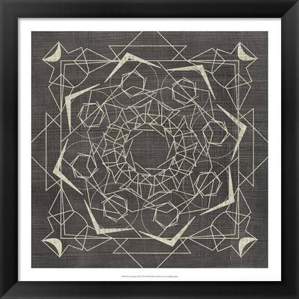 Framed Geometric Tile VI Print