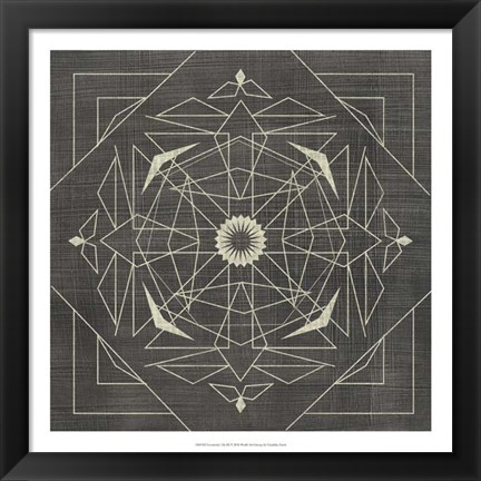 Framed Geometric Tile IX Print