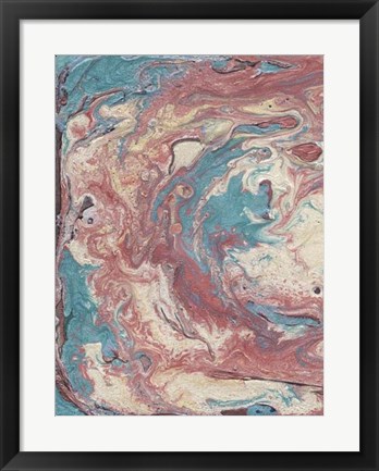 Framed Marbled I Print