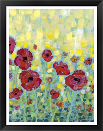 Framed Poppy Impressions I Print