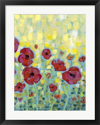 Framed Poppy Impressions I Print