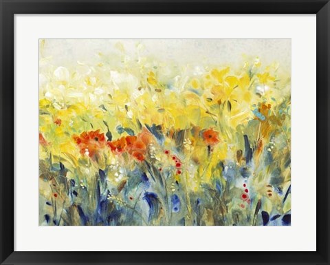 Framed Flowers Sway II Print