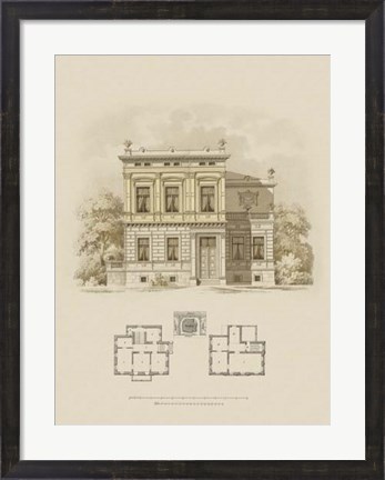 Framed Estate and Plan III Print
