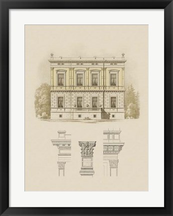 Framed Estate and Plan IV Print