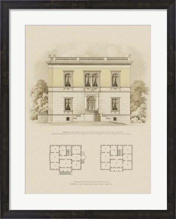 Framed Estate and Plan V Print