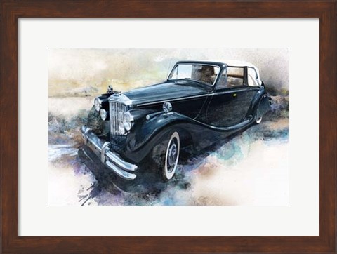 Framed &#39;50 Jaguar Print