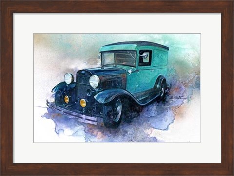 Framed &#39;30 Ford Delivery Truck Print