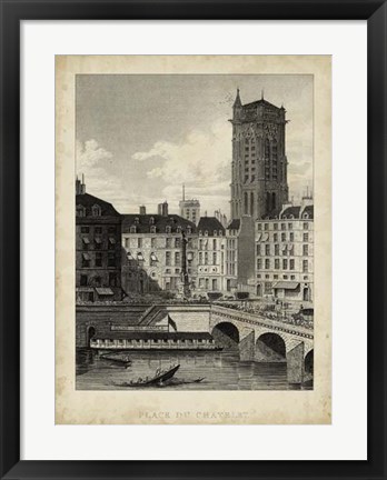 Framed Place du Chatelet Print