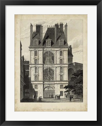 Framed Fontainbleau, Porte Doree Print