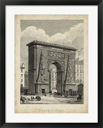 Framed Porte St. Denis Print