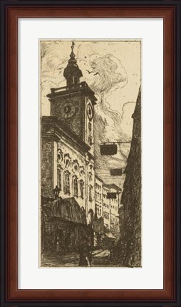 Framed Town Hall I Print