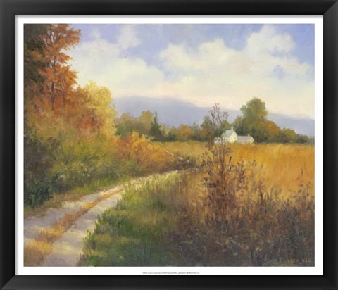 Framed Autumn Country Road Print