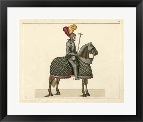 Framed Knights in Armour III Print