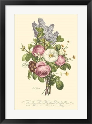 Framed Plentiful Bouquet III Print