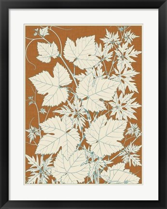 Framed Leaves from Nature III Print