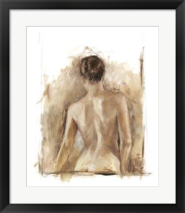 Framed Figure Painting Study I Print