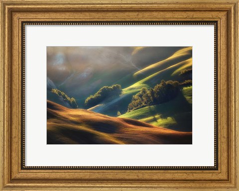 Framed Tuscany Sunrise Print