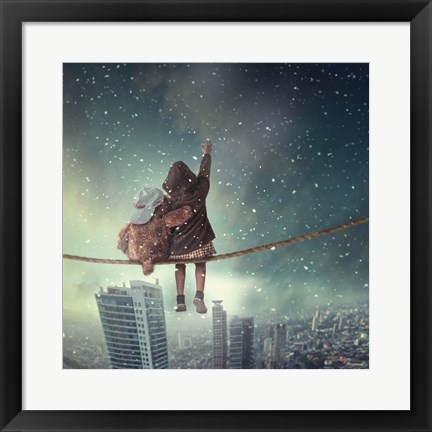 Framed Let It Snow Print