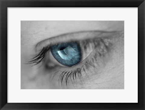 Framed Music In Her Eyes Print