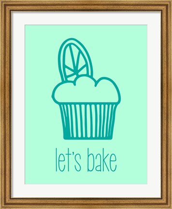 Framed Let&#39;s Bake - Dessert IV Lime Print