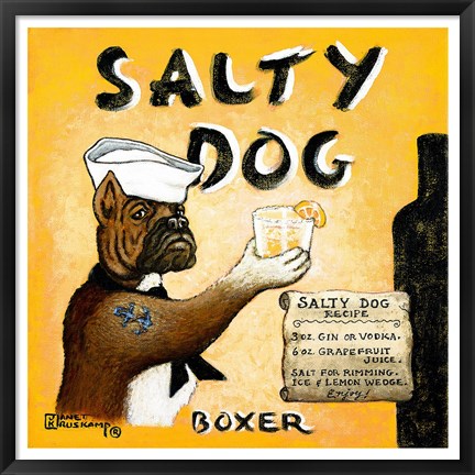 Framed Salty Dog Print