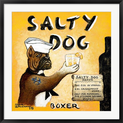 Framed Salty Dog Print