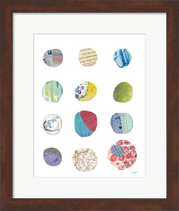 Framed Geometric Collage III Print