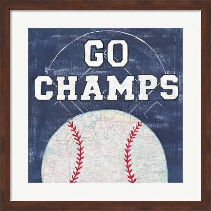 Framed On the Field III Go Champs Print