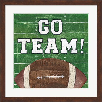 Framed On the Field I Go Team Print