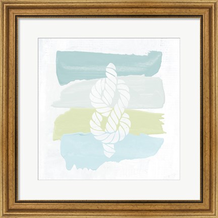 Framed Seaside Swatch Knot Print