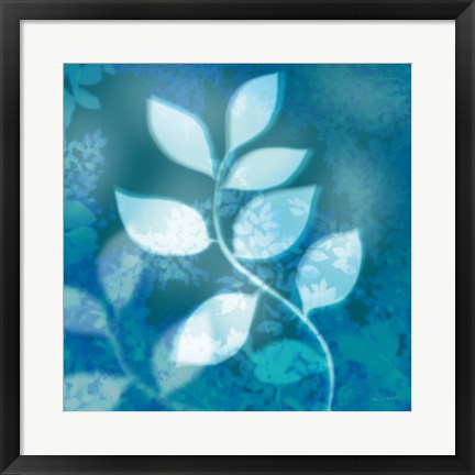 Framed Ink Leaves II Print