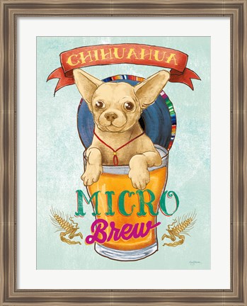 Framed Beer Dogs I Print